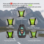 LED vilkuv jalgratturi vest LED suunatulega vilkuv vest Ohutusvest jalgratturile &ouml;&ouml;sel LED roheline