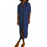 Naiste vabaaja teksariidest s&auml;rkkleit, &uuml;leskeeratav pikkade varrukatega, n&ouml;&ouml;pidega maksikleit, rihvk&otilde;rvaga pikk nihutatav teksakleit S must