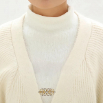 Uus Rhinestone'i kampsuni klamber klambriga, sulamist keebipandlaga, kraeklambriga, salliklambriga, Euroopa ja Ameerika v&ouml;&ouml;koha klambriga, fikseeritud pross One Size kuld