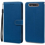 Samsung Galaxy A80 &uuml;mbris Nahast Rahakott Klapp&uuml;mbris Samsung A80 SM-A805F jaoks Telefoni&uuml;mbris Kaardihoidja Kate Galaxy A80 jaoks Fundas For Samsung A80 tumesinine v&auml;rv