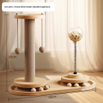 Kanepik&ouml;iega Kasside Ronimispuu: Puruvaba kraapimislaud ja isem&auml;ngiv m&auml;nguasi k&uuml;&uuml;niskolonniga.