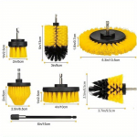 7TK Puhastusharja T&ouml;&ouml;riistakomplekt, Puurharja Otsik Elektrilise Puuri jaoks, Puhastusharjakomplekt Pikendusvarrega, Puurharja Skrabber Autole 7pcs/set