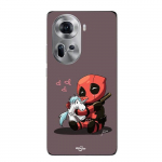 Coque de t&eacute;l&eacute;phone - Maniacase - Oppo Reno 11 5G - B&eacute;b&eacute; Deadpool avec Licorne - Silicone - Souple