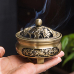 Puhas vask antiikne kolmejalaline aroomiteraapia pliit DIY majapidamine siseruumides pann viirukitraadiga viirukip&otilde;leti teetseremoonia dekoratsioon