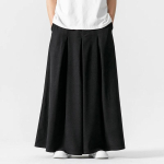 Kevad Suvi Meeste Vintage Laiad P&uuml;ksid Meeste Harajuku Vabaaja Haremip&uuml;ksid Meeste Streetwear Jooksmine Naiste Seelikp&uuml;ksid 3XL black