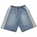 Unisex Harajuku Kottis Teksap&uuml;ksid Tikitud Naiste Triipudega Retro L&otilde;dvad Denim L&uuml;hikesed P&uuml;ksid Meeste Y2K Hip Hop T&auml;navar&otilde;ivad XXL sinine