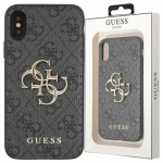 Guess Guhcpx4Gmggr Iphone X/Xsszary/Hall K&otilde;va&uuml;mbris 4G Suur Metallist Logo