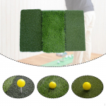 Golf Hitting Mat Non Slip Base Foldable 3 in 1 Batting PP Turf Pad Training Aid for Travel Backyard without Accessories