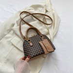 Luksuslik Shell kott Moodne naiste k&auml;ekott Korea stiilis &otilde;lakott Plaid Print Crossbody kott kaardikott 21x8.5x15.5cm