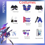Ysir Kokkuvarisemise T&auml;hekuppel Raudtee Cosplay Riietus Xier T&auml;iskomplekt Cos Riietus M&auml;nguriietus S