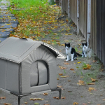 V&auml;liskassi maja K&otilde;rgendatud Soe Kaitse Varjualune Lemmikloomatarbed Talveks Ait Kogukond XL