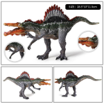 Oenux Uus Jurasic Dinosaurus M&auml;nguasi Spinosaurus Tegevuskujud Avatud Suuga Tyrannosaurus Loomade Mudeli Kollektsioon Laste M&auml;nguasi Kingitus gray