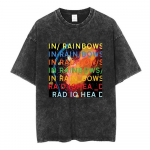 Radiohead Rock Band Pesitud Puuvillane T-s&auml;rk Meestele Naistele Hip Hop Muusika T-s&auml;rk Moodne L&uuml;hikeste Varrukatega T-s&auml;rk Suvised &Uuml;le suuruse T-s&auml;rgid Topid M