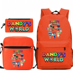 Dandy maailm tr&uuml;kitud mood laste pliiatsikott messenger kott kolmeosaline komplekt alg- ja keskkooli koolikott No Specifications