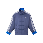 Adidas Originaalid SS24 Hiina stiilis n&ouml;&ouml;biga triibuline retro spordi p&uuml;stkrae vabaaja pikkade varrukatega jakk unisex jakk tindisinine JC9262 XS