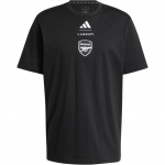 Adidas Arsenal Labrums T-s&auml;rk Graafiline Tr&uuml;kk &Uuml;mmargune Kaelaava L&uuml;hike Varrukas Meeste Topid Must JI9435 XS
