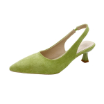Moodsad Uued Naiste Sandaalid Terava Ninaga Elegantsed Madala Kontsaga Kingad Suvine Mood Slingback Naiste Muulad Kingad Pumbad T&ouml;&ouml;kingad 35 kollane