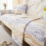 Lihtsa riidega kaasaegne puuvillane toimne Four Seasons libisemiskindel diivani kate 70*70