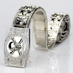 Meeste rihm metallist roostevabast terasest pealuu rihm noorte moe isiksuse v&ouml;&ouml; kett II klass 130cm