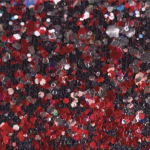 Peinture pour tissus Extr&ecirc;me Paillettes 59 ml - Rouge punane