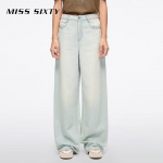MISS SIXTY 2025 Spring Mid-Rise Wide-Leg Jeans 25
