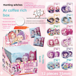 Huntrix K-POP pimedate karpide komplekt, 12 tk AR helendavat anime rinnam&auml;rgi komplekti kaitsjatega, salap&auml;rane kogutav kingitus f&auml;nnidele, j&otilde;ulu- ja s&uuml;nnip&auml;evapeo tarvik