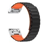 26mm magnetiline silikoonrihm Garmin Band Fenix 8 51MM 7X 7 Pro Fenix 6X 5X 5Plus Tactix 7 Enduro 3 rihmale descent mk1 k&auml;ev&otilde;ru Garmin Enduro3 2 black
