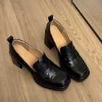 Uued Retro Vintage Mary Jane Mokassiinid Naistele Paks Konts Paks Tald Ruudukujuline Nina Kingad Briti Stiilis Naiste Mokassiinid 40