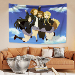 Jaapani Anime Seinale Riputatav Gobel&auml;&auml;n Kawaii Uus K-ON! Multikas Kodu Kaunistus Esteetika Magamistuba &Uuml;hiselamu Taust 29x37in