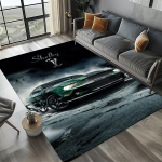 3D F-Ford Mustang v&otilde;idus&otilde;iduauto mootorratta vaip elutuppa, magamistuppa, kodu diivani kaunistamiseks, lasteala vaip libisemiskindel p&otilde;randamatt 70x100cm( 27x39in )