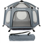 Adventure Parc Pop-Up - DREAMBABY - Tissu avec sac de transport - Housses anti-UV (utilisation ext&eacute;rieur) - &Oslash; 1,3 m - H1 m roheline