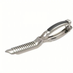 Roostevabast terasest BBQ ribi koorija Ribide membraani eemaldaja Ribi koorija BBQ ribi koorija K&auml;sitsi liha k&otilde;&otilde;luste eemaldamise t&ouml;&ouml;riist 1PCS