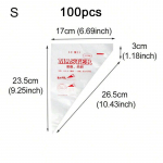 100 tk/partii &uuml;hekordselt kasutatavad kondiitritoodete kotid l&auml;bipaistvast plastist majapidamisk&ouml;&ouml;gi kookide kaunistamiseks kreem isetegemise t&ouml;&ouml;riistad k&uuml;psise torustiku kotid TMZ