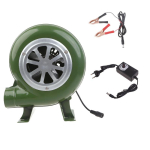 Grilliventilaator BBQ puhur S&uuml;si korstna s&uuml;&uuml;taja V&auml;ike elektriline puhur 12V toiteklamberkaabliga 100v 220v 2900RPM gray