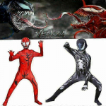 Laste Carnage'i kost&uuml;&uuml;m Cletus Kasady Marvel Venom Cosplay Uus -b 110 punane