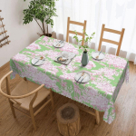 Toile De Jouy Number 2 Kohandatav Ristk&uuml;likukujuline Veekindel &Otilde;likindel Laudlina Lauakate S&ouml;&ouml;gis&uuml;ndmuste jaoks Lauakate 137x183 cm