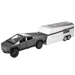 1/24 Tesla Cybertruck Maastikuauto Sulamist Metallist Valatud Auto Mudel Heli Valgus Hobi Kogumisobjekt S&uuml;nnip&auml;evakingitused Poisis&otilde;brale Lastele h&otilde;be
