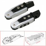 Universal motorcycle CNC rear foot pedal fit For SUZUKI GSF650 GSF1250 GSF650 1250 07-13 GSR600 GSR750 GSR 600 750 06-13