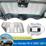 Aknavisiir Honda CR-V CRV MK3 2007~2011 Eesmised P&auml;ikeseklaasid P&auml;ikesevarjud Kattekaitse P&auml;ikesekindlad Kardinad Autole Rear Widow 4pcs