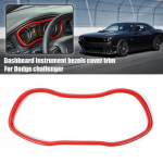 Red Inner Dashboard trument Decoration Cover Trim for Dodge Challenger 2015+