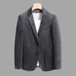 S&uuml;gis- ja talve paks sametist &uuml;likond noorte meeste slim-fit trend retro vabaaja soe &uuml;likonnajakk XXL hall