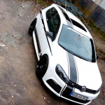 Universaalsed kogu kerele m&otilde;eldud spordikleebised ja kleebised Autotarvikud Suzuki Volvo Tesla Skoda VW Volkswagen Smart Seat Subaru jaoks White