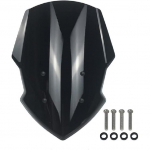 for MT07 FZ07 Windshield for 2018 2019 2020 Yamaha MT FZ 07 Windscreen Flyscreen Wind Deflector Shield Visor Motorcycle Accessories (Dark Smoke) Dark Smoke