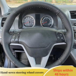 Auto roolikatte nahast Honda CR-V CRV 2009 2010 2011 jaoks Rool Auto lisatarvik Red Thread