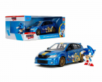 JADA TOYS 1/24 Subaru WRX 2012 Sonic Hedgehog figuuriga Miniauto 35871