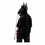 Hiina Loong Draakoni Kost&uuml;&uuml;mi Rekvisiit Halloweeni Luukere Pea Kolju Peakate 3D Cosplay Pidustus Lavaesine Palus must