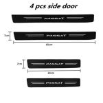 4 tk s&uuml;sinikkiust autokleebis Autoukse kaitsekleebis VW Volkswagen PASSAT B5 B6 B7 B8 Variant 2018-2024 Autole 4PCS Side door black