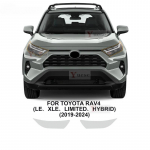 Toyota RAV4 Hybrid XA50 -2024 jaoks 2 tk Auto esitulede kaitsekile L&auml;bipaistev Suitsumust Kroomitud TPU Kleebis Transparent