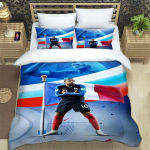 3D-prinditud K-Kylian Mbapp&eacute; Voodipesukomplektid F&auml;nnikingitusMoodne Jalgpall M-Mbappe Tekikate Tekk Voodi Noored Lapsed T&uuml;drukud Poisid S&uuml;nnip&auml;ev EU Single(135*200cm)3pcs