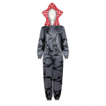T&auml;iskasvanute lihas&ouml;&ouml;ja lillega onesie pidžaama meestele naistele j&otilde;ulukost&uuml;&uuml;m &uuml;hes t&uuml;kis kapuutsiga &ouml;&ouml;riided jumpsuit M